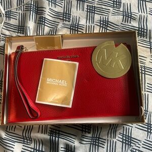 Michael Kors Red Wristlet